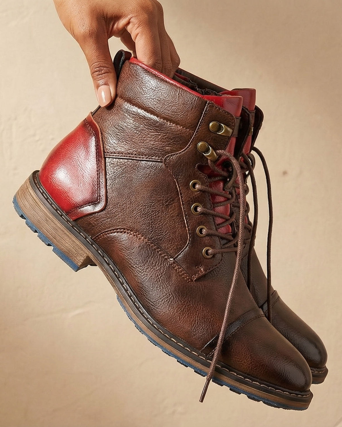 Tiberio Structured Leather Boot